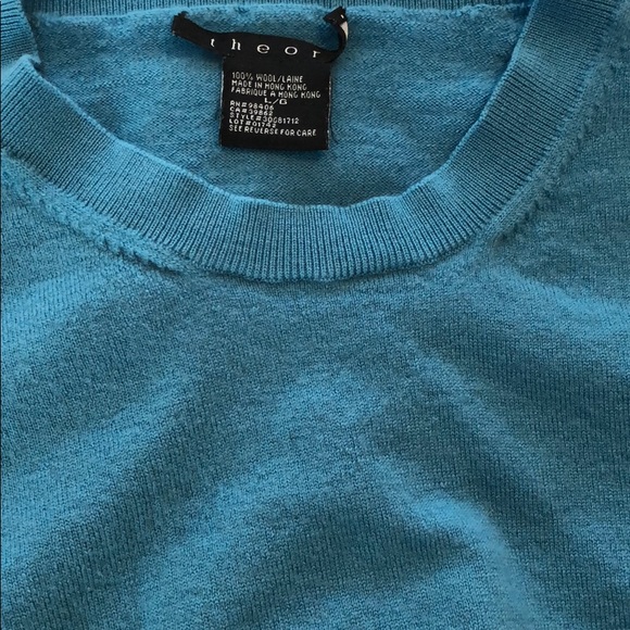 Men’s Theory vintage rugged distressed wool sweater - Picture 3 of 7